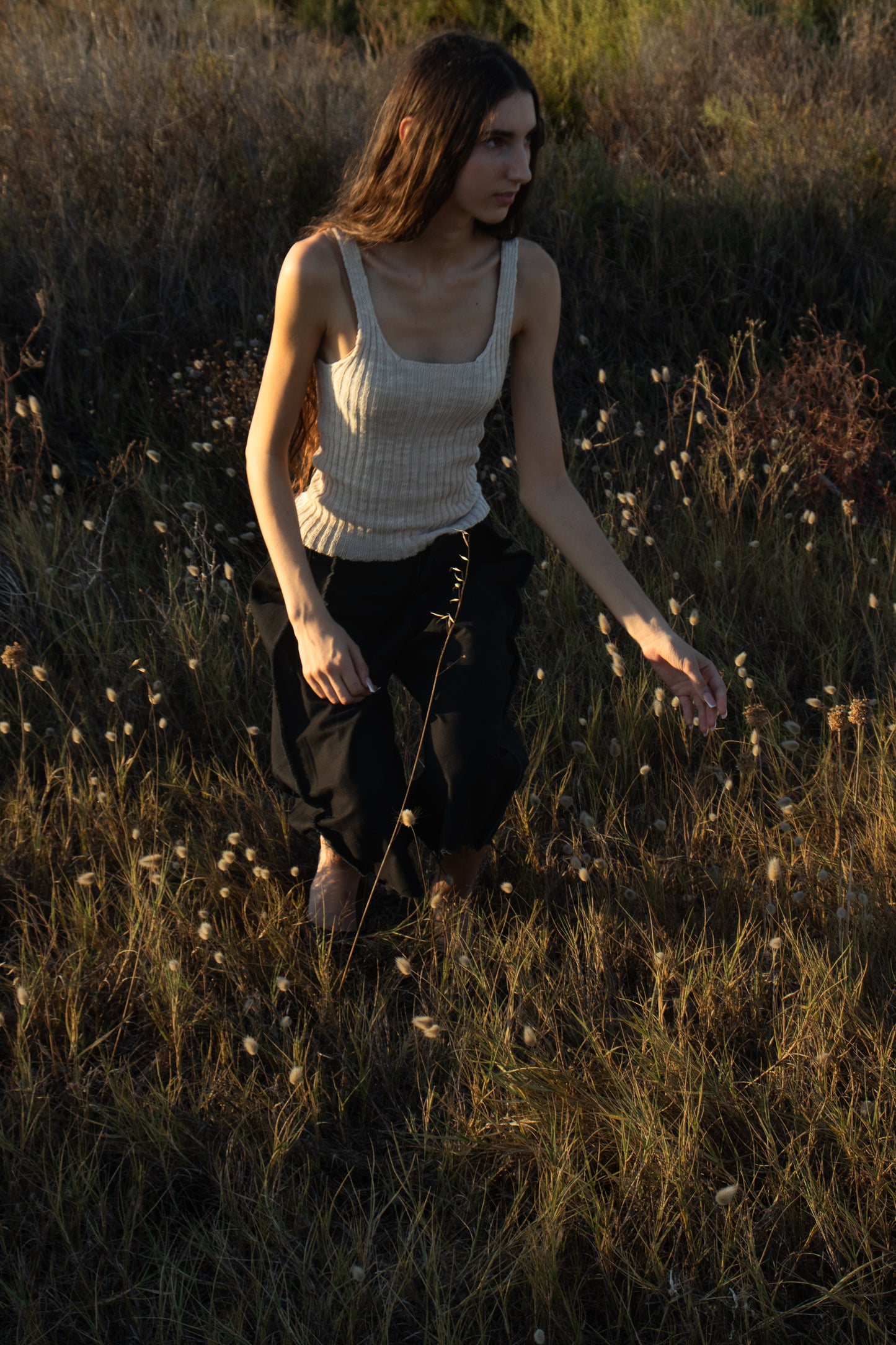 KNIT COTTON TANK - WOMENS