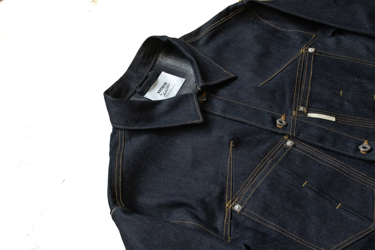 SCAR RAW DENIM JACKET - INDIGO