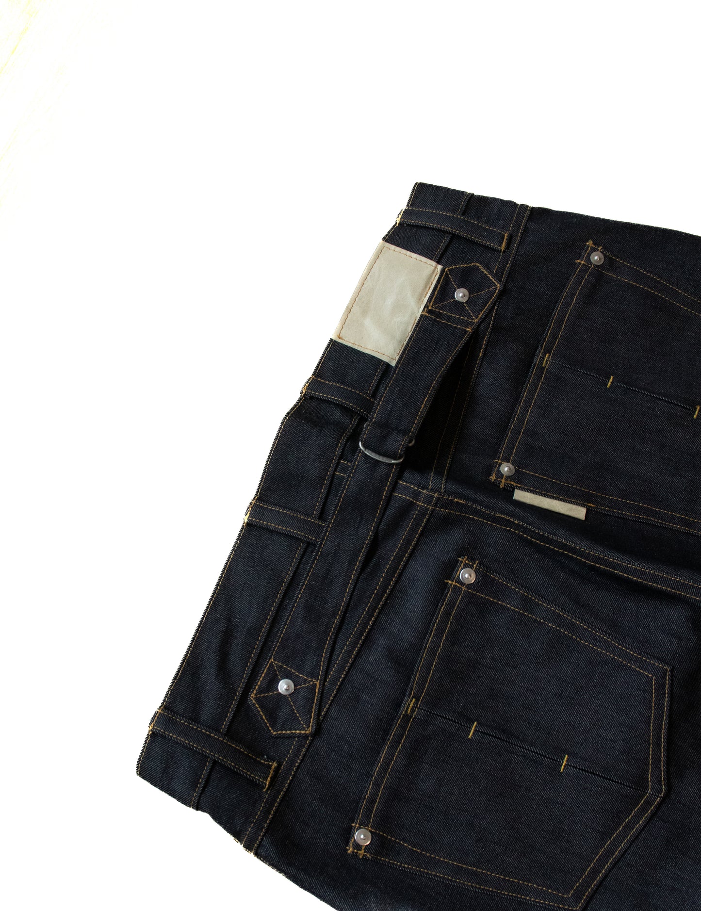 SCAR RAW DENIM TROUSERS