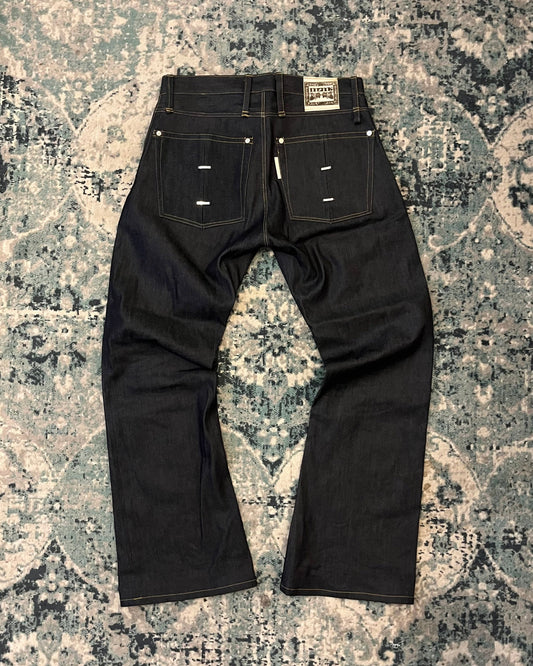 SILVER STAPLE WOUND JEANS